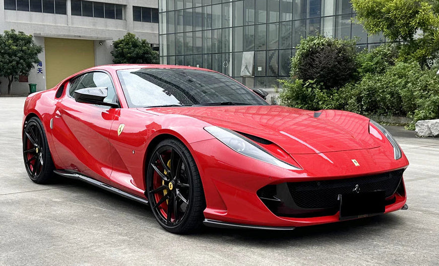 FERRARI 812 Dry Carbon Fiber Side Splitter