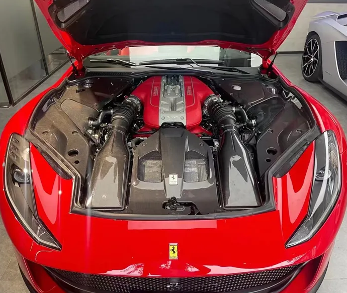FERRARI 812 Dry Carbon Fiber Engine Interior Kit