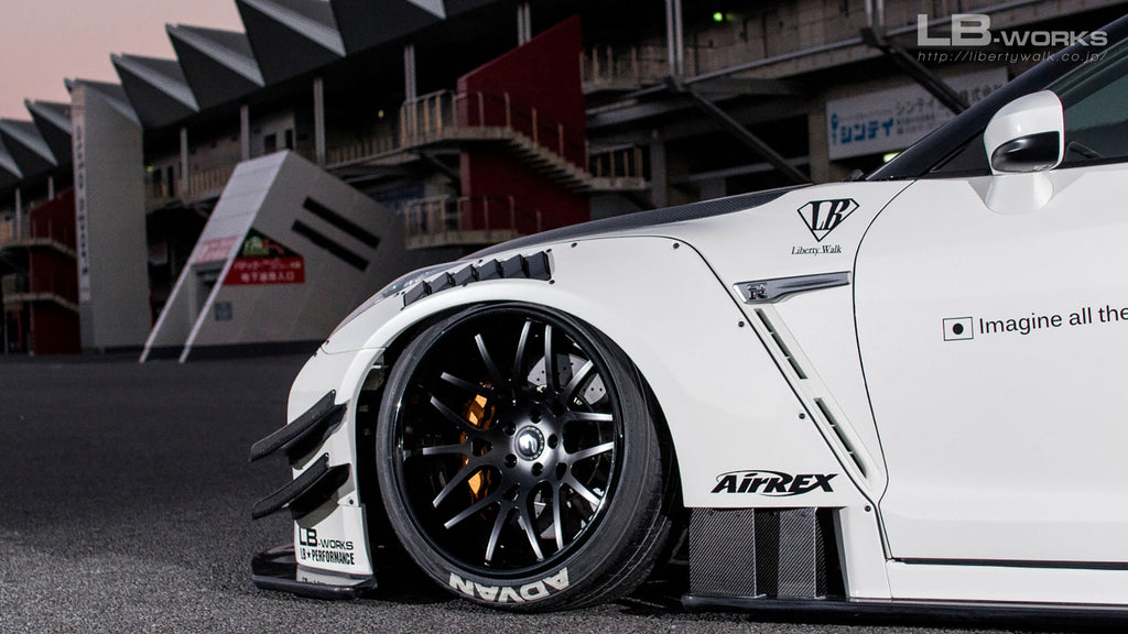 NISSAN GTR R35 Partial Carbon Fiber LBWK Style Wide Body Kit