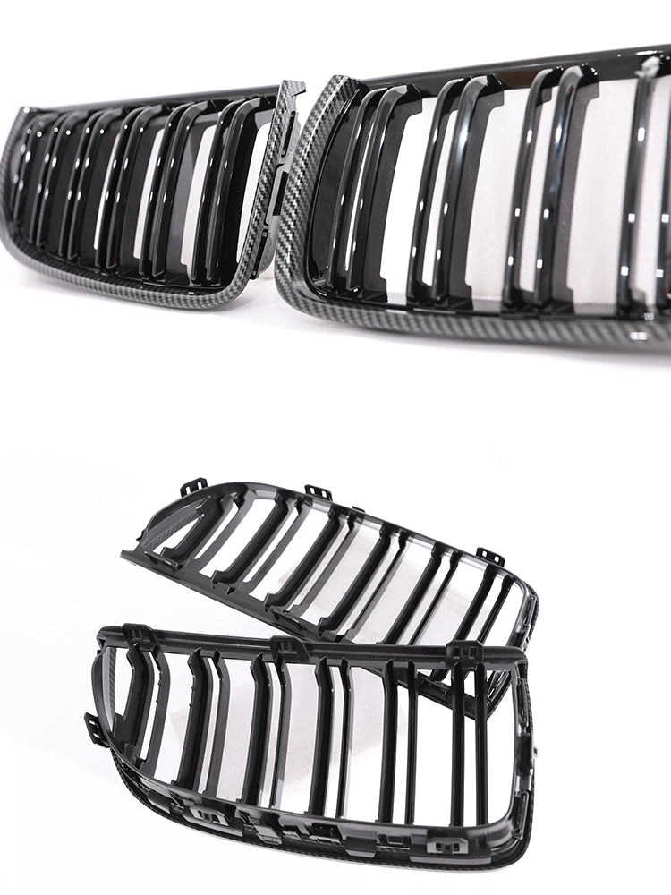 BMW E90 Carbon Fiber Front Grille W/ M Stripe