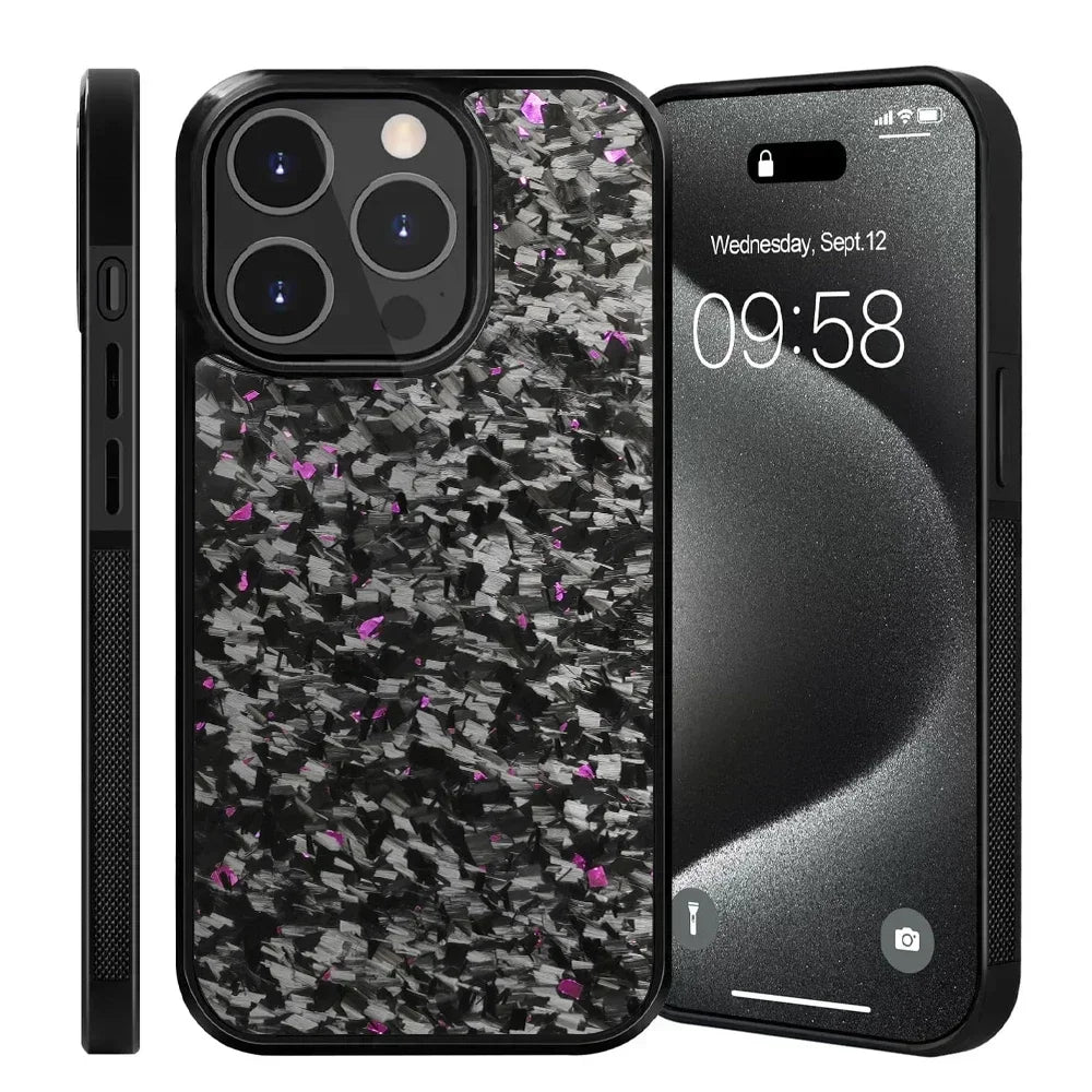 iPhone 11/12/13/14/15/16 Carbon Fiber Shockproof Case