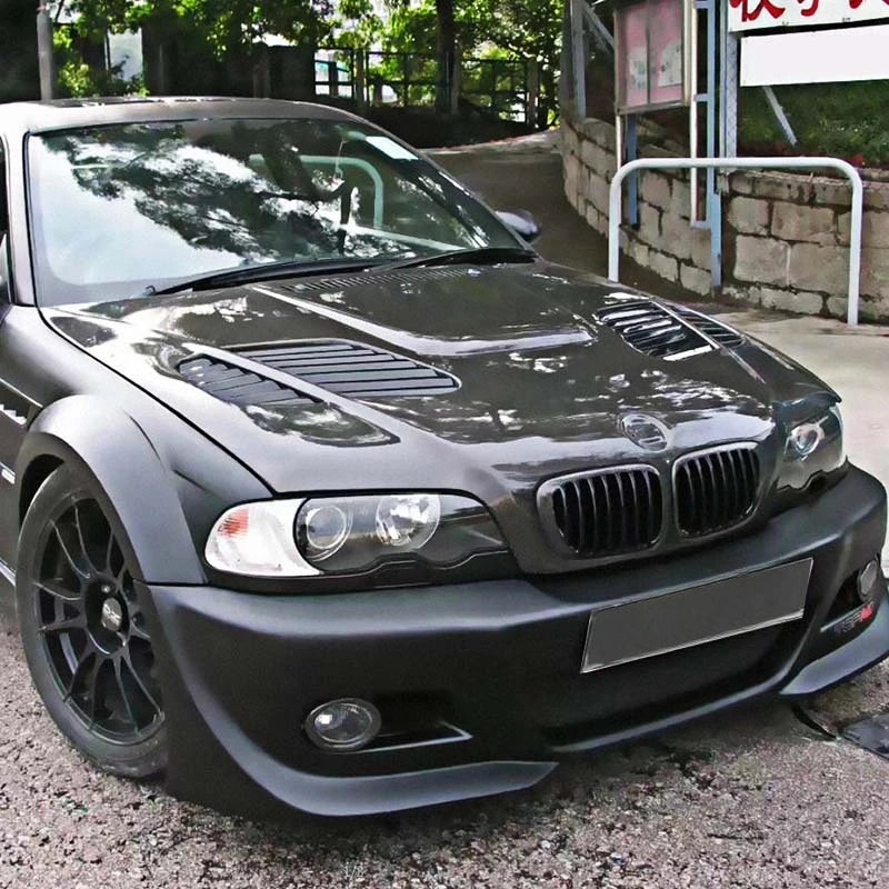 BMW E46 Carbon Fiber GTR Style Hood
