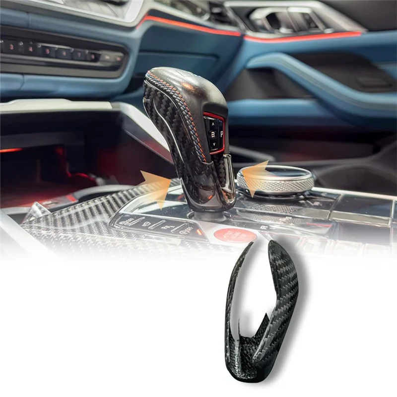 BMW G8X Carbon Fiber Gear Shift Knob Trim