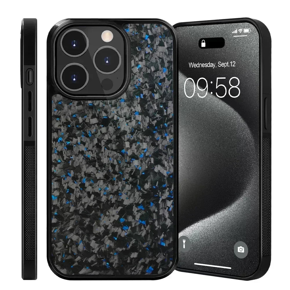 iPhone 11/12/13/14/15/16 Carbon Fiber Shockproof Case
