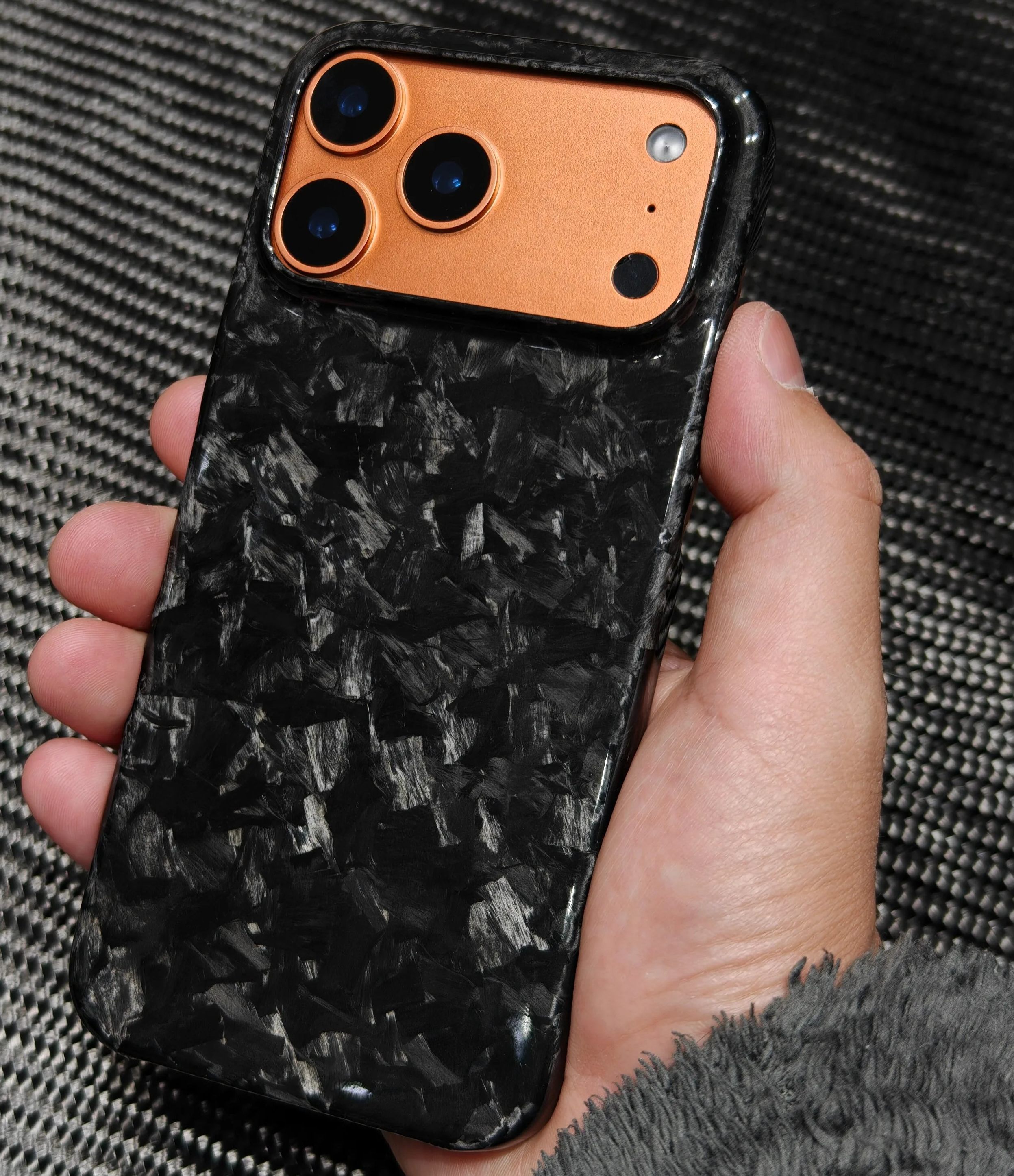 iPhone 17 Pro/Pro Max Forged Carbon Fiber Phone Case