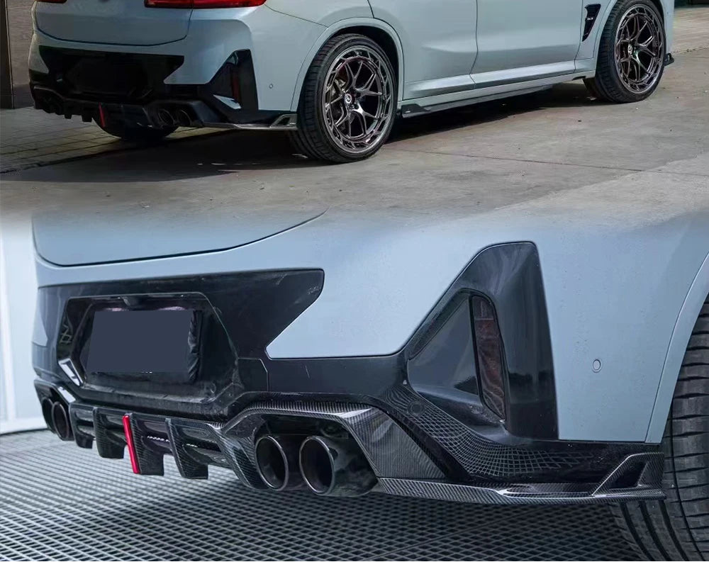 BMW G02 Carbon Fibre Rear Diffuser with LED Brake Light