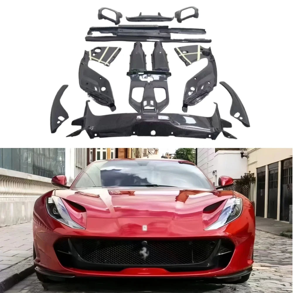 FERRARI 812 Dry Carbon Fiber Full Engine Interior Kit