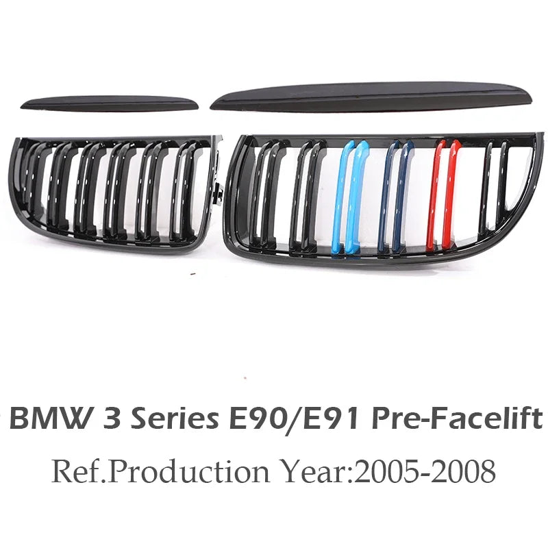 BMW E90 Carbon Fiber Front Grille W/ M Stripe