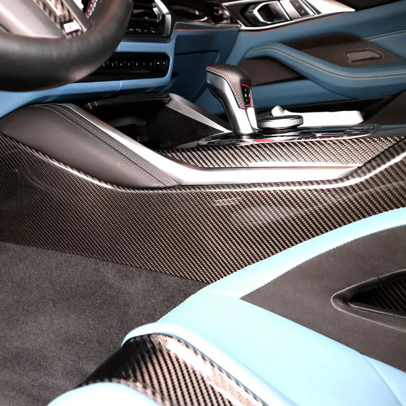 BMW G8X Carbon Fiber Full Center Console Cover
