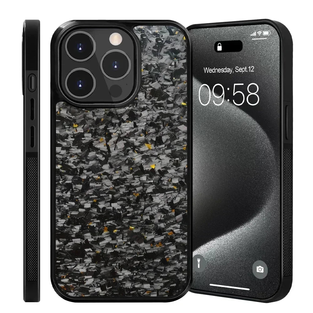 iPhone 11/12/13/14/15/16 Carbon Fiber Shockproof Case