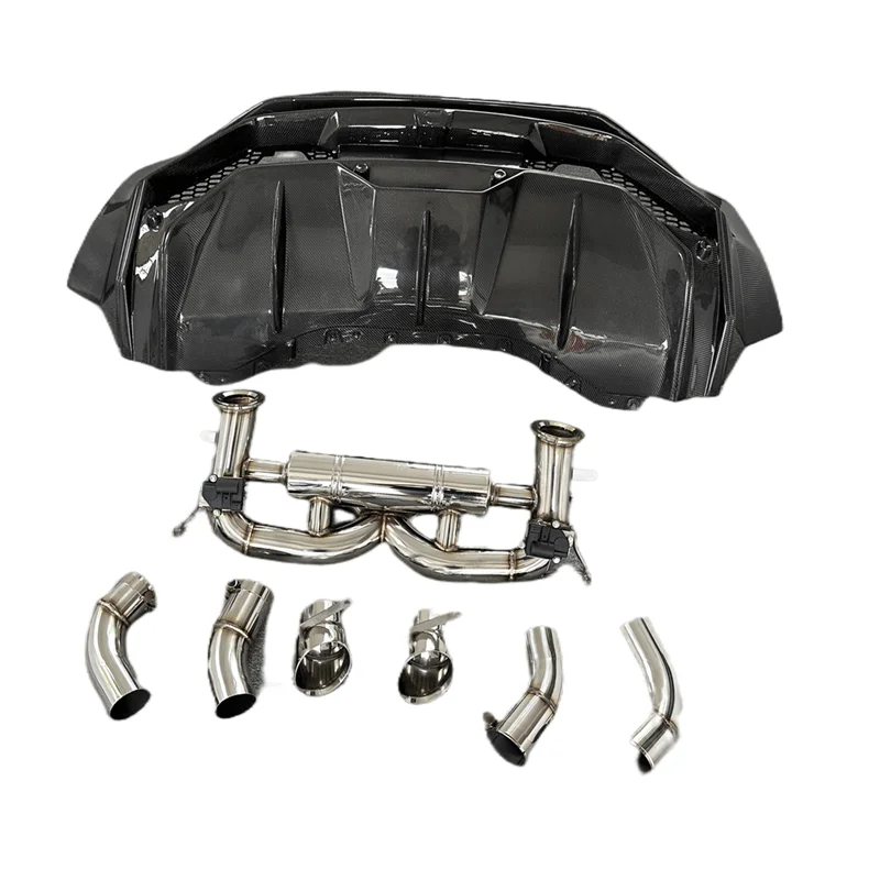 LAMBORGHINI HURACAN Dry Forged Carbon Fiber Rear Bumper