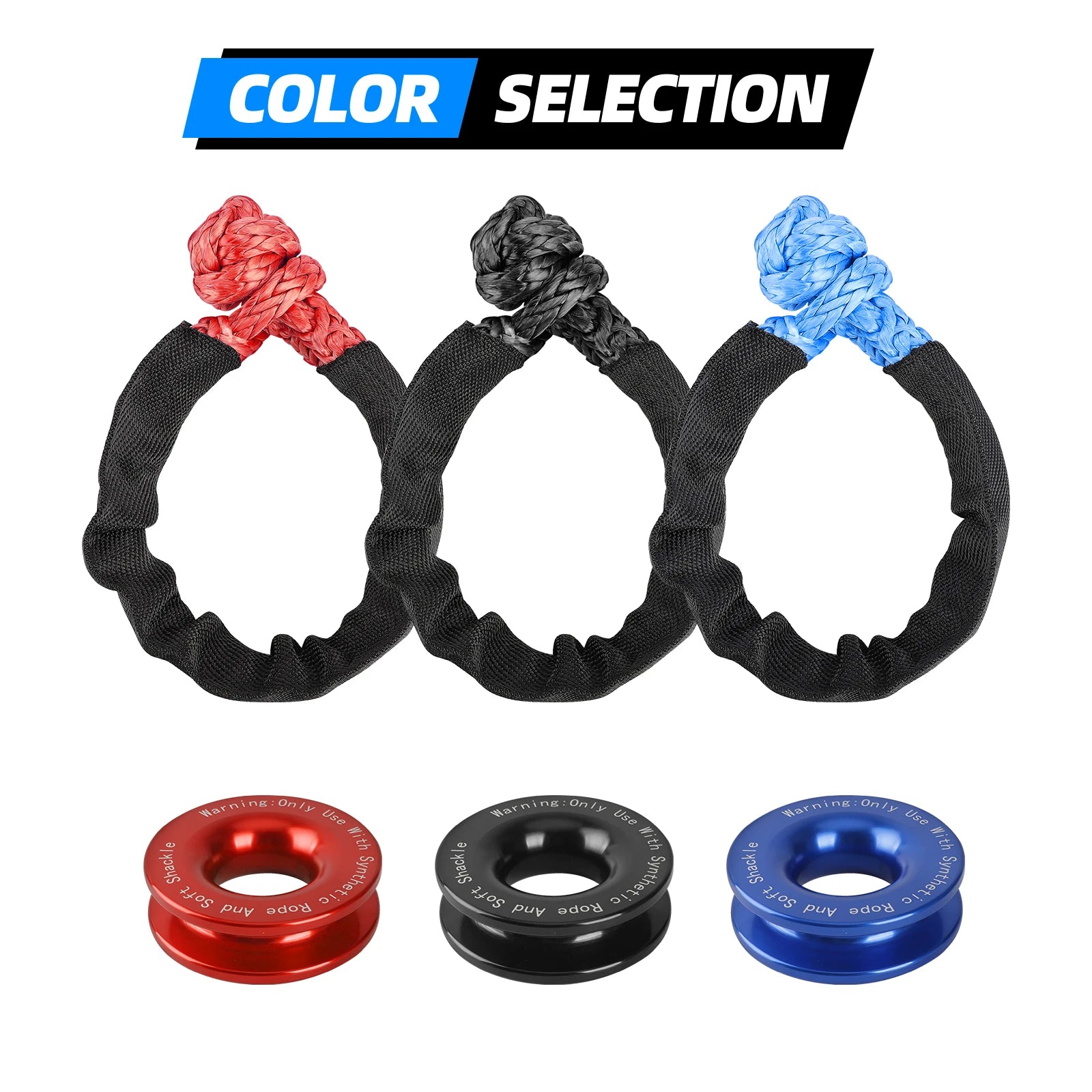 Heavy Duty Shackle Tow Strap - Rated For 41,000LB