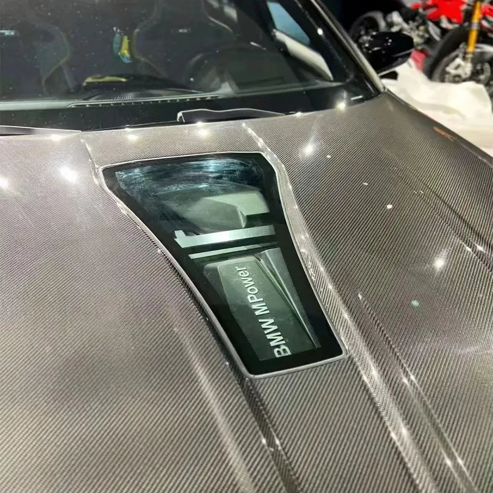BMW G8X Carbon Fiber Hood With Glass Window
