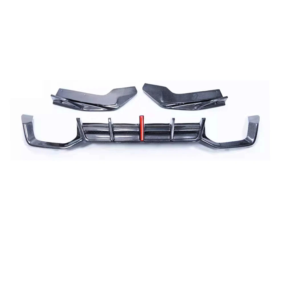 BMW G02 Carbon Fibre Rear Diffuser with LED Brake Light