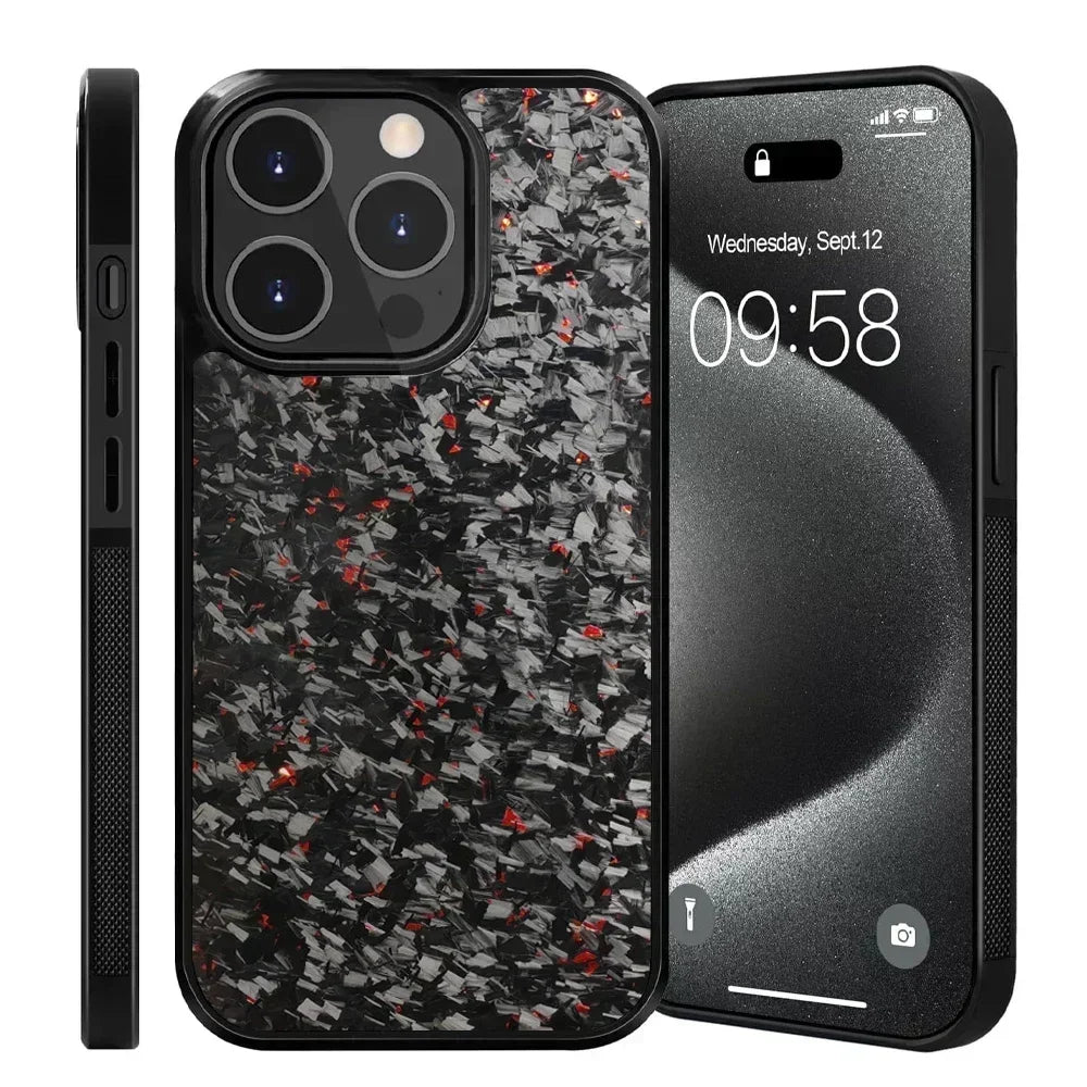 iPhone 11/12/13/14/15/16 Carbon Fiber Shockproof Case
