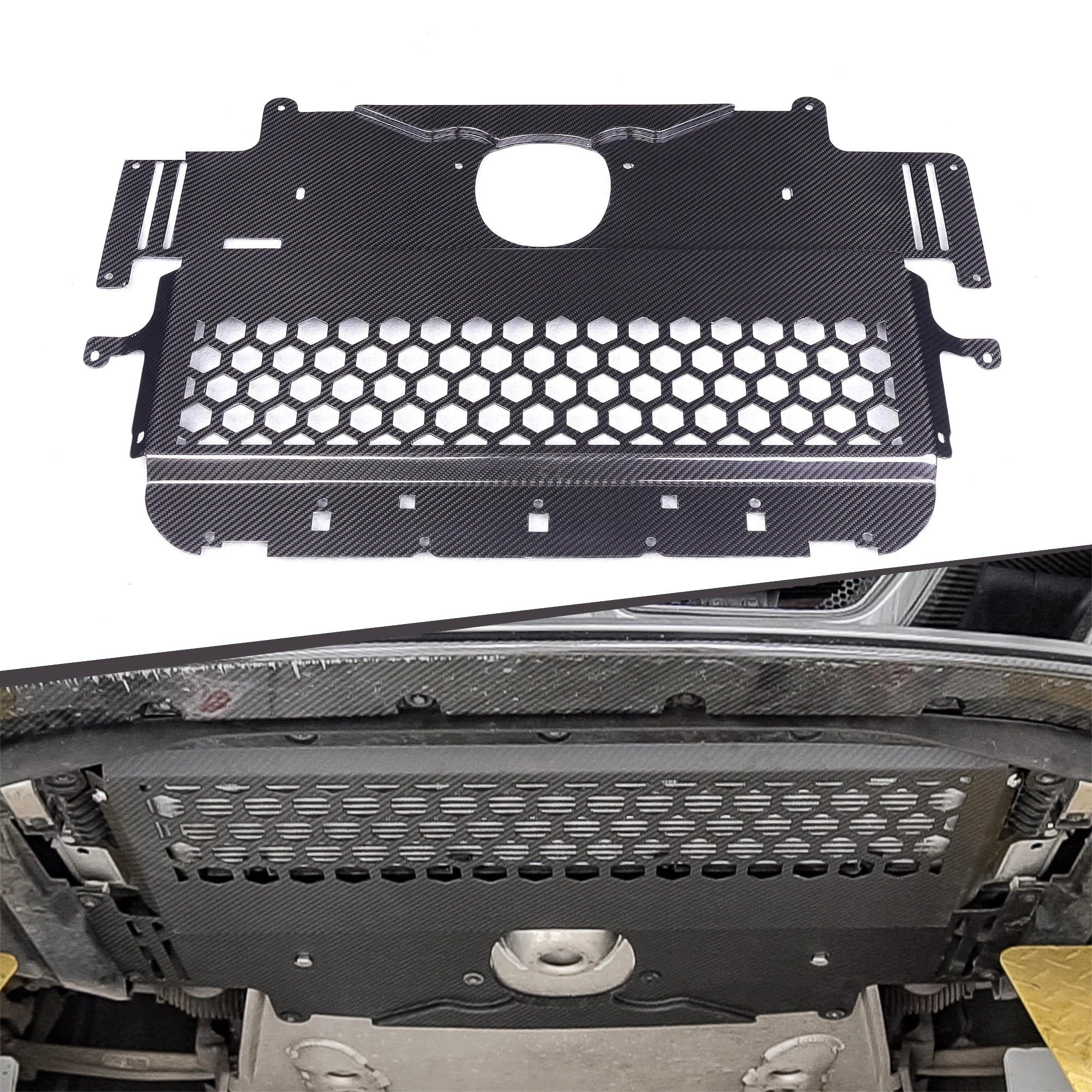 BMW G8X Dry Carbon Fiber Lower Skid Plate Guard