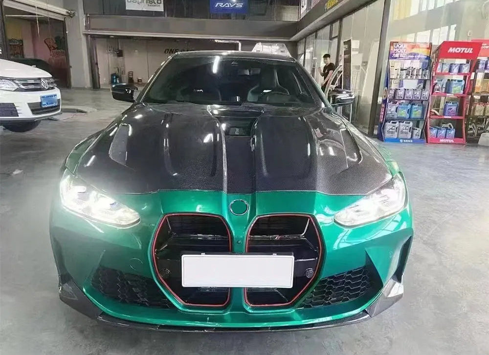 BMW G8X Carbon Fiber Hood With Glass Window