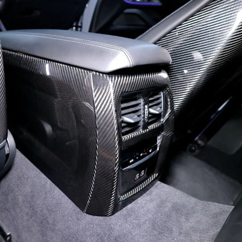 BMW G8X Carbon Fiber Full Center Console Cover